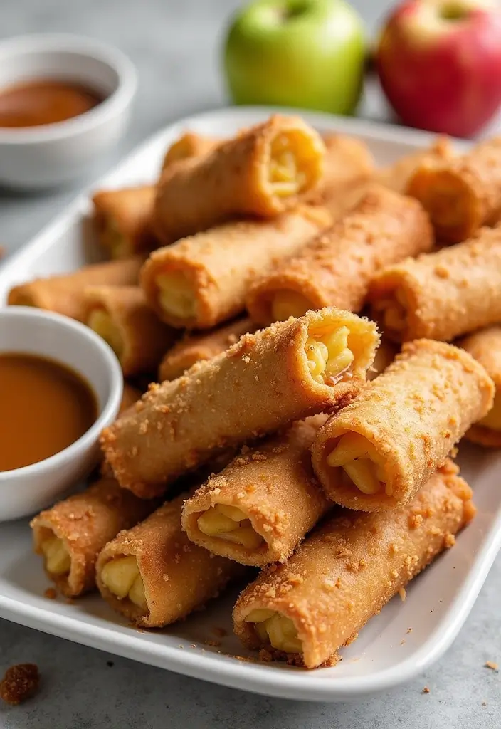 25 Apple Pie Air Fryer Recipes for Quick, Crispy Perfection 11 25 Apple Pie Air Fryer Recipes for Quick, Crispy Perfection - 3. Healthy Apple Pie Egg Rolls