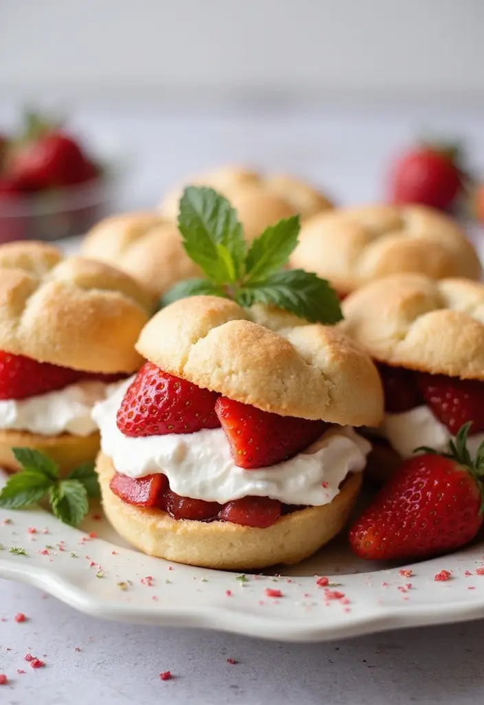 25 Dash Mini Pie Maker Recipes for Fun and Easy Baking - 11. Strawberry Shortcake Mini Pies