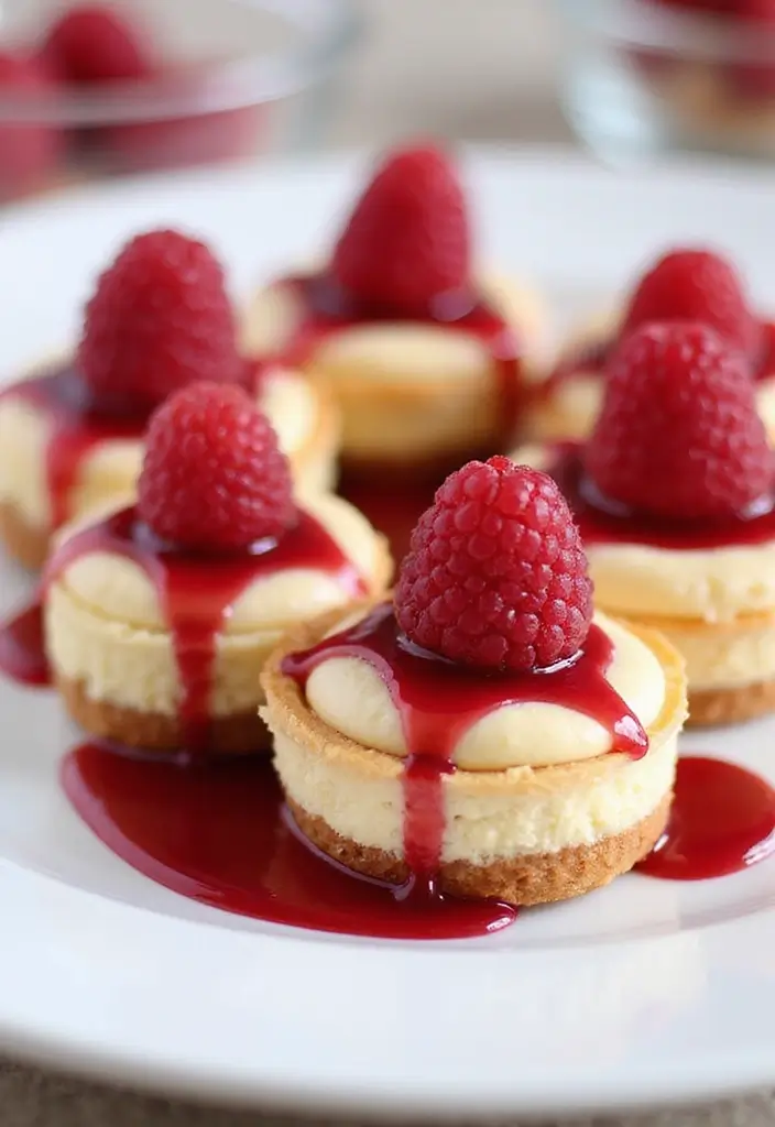 25 Dash Mini Pie Maker Recipes for Fun and Easy Baking - 13. Raspberry Cheesecake Mini Pies