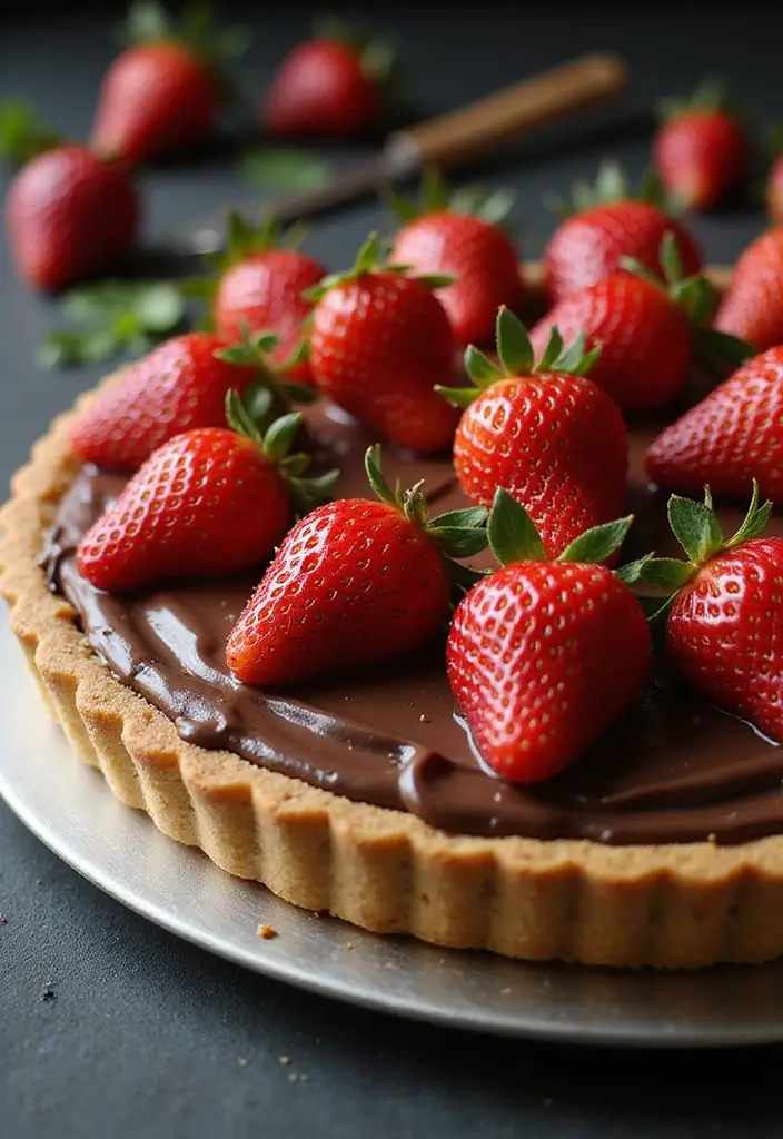 25 Easy Pie Recipes with Just 4 Ingredients 147 25 Easy Pie Recipes with Just 4 Ingredients - 23. Chocolate Strawberry Pie