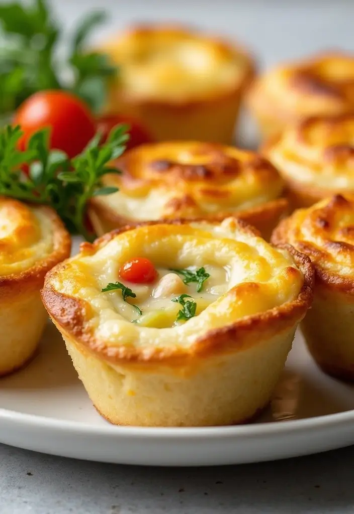 25 Leftover Chicken Pot Pie Recipes That Feel Fresh Again 1 25 Leftover Chicken Pot Pie Recipes That Feel Fresh Again - 1. Mini Chicken Pot Pie Muffins