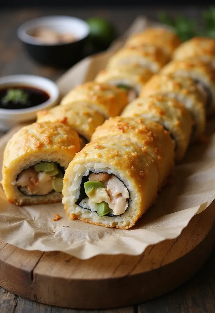 25 Leftover Chicken Pot Pie Recipes That Feel Fresh Again 93 25 Leftover Chicken Pot Pie Recipes That Feel Fresh Again - 15. Chicken Pot Pie Sushi Rolls