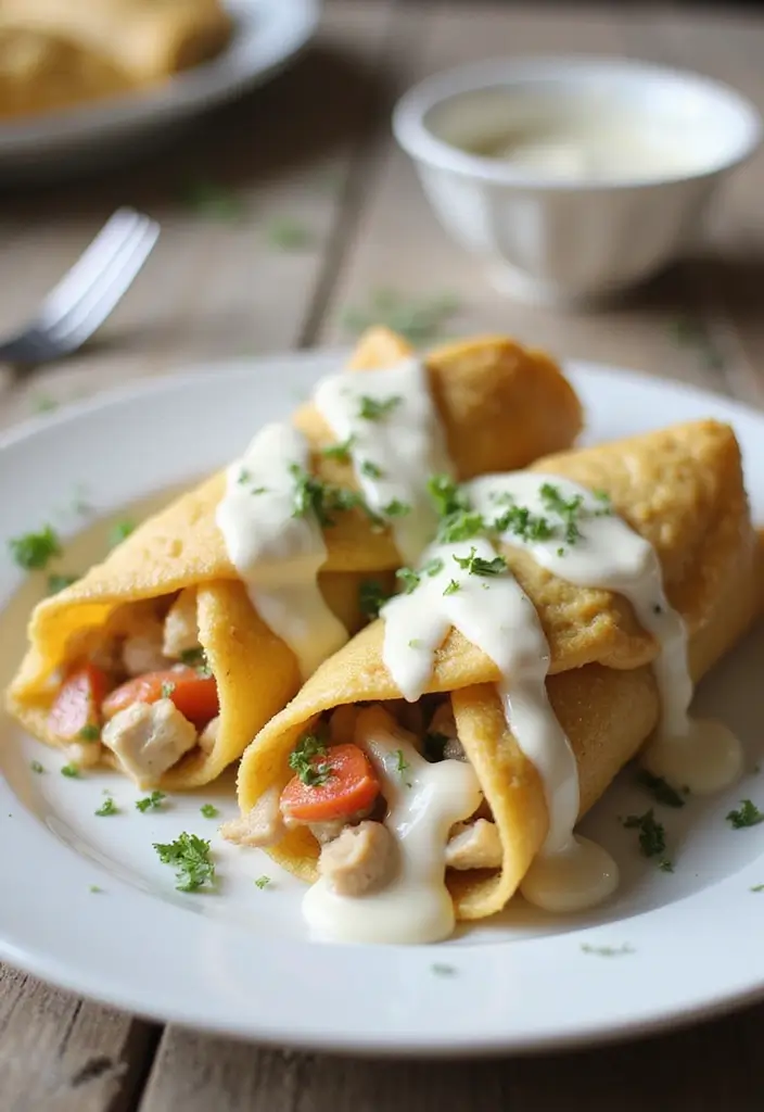 25 Leftover Chicken Pot Pie Recipes That Feel Fresh Again 100 25 Leftover Chicken Pot Pie Recipes That Feel Fresh Again - 16. Chicken Pot Pie Crepes