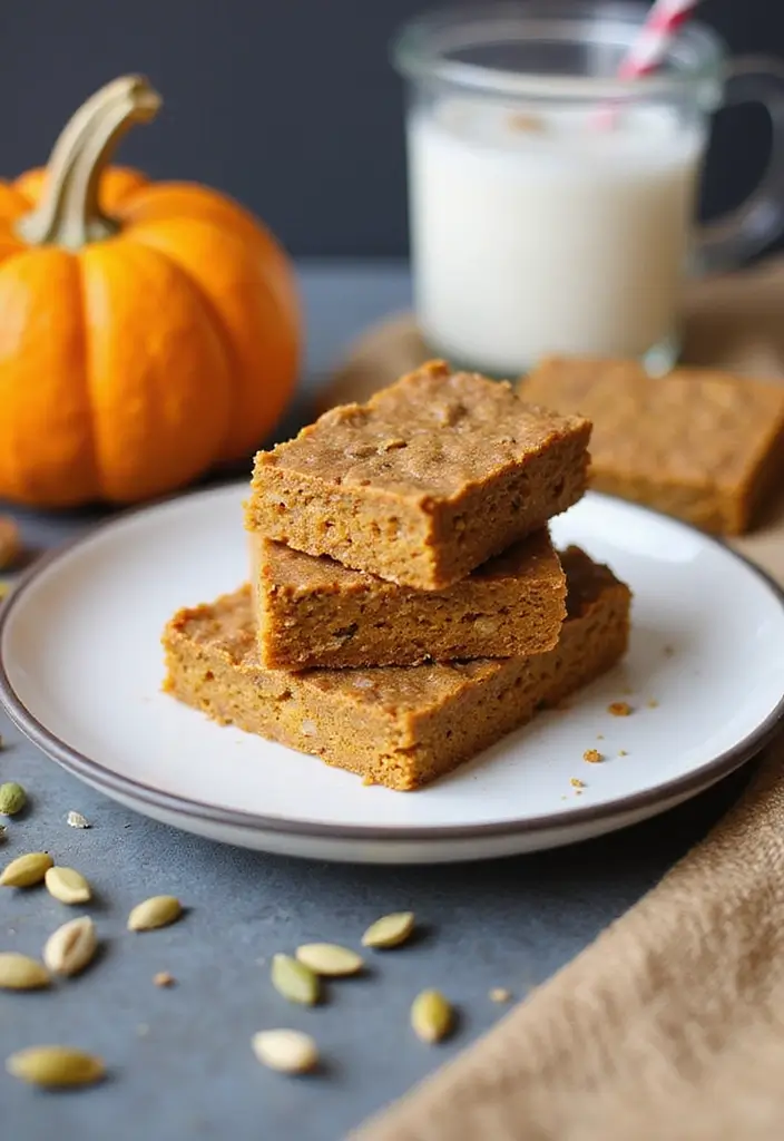 25 Low Calorie Pumpkin Pie Recipes That Still Taste Great - 13. Pumpkin Protein Bars