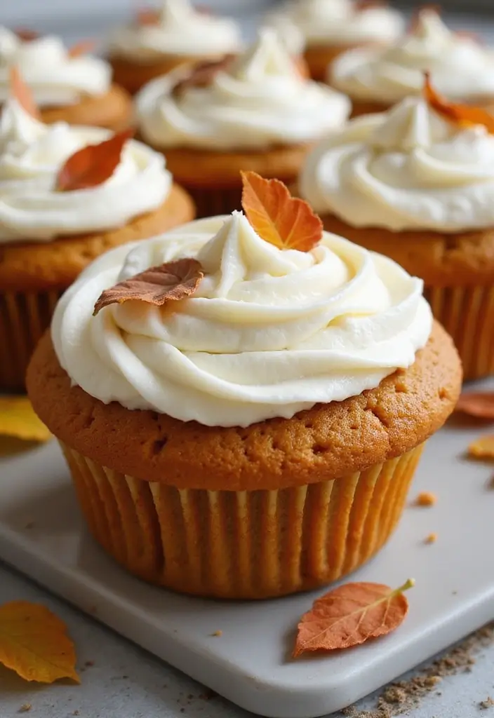 25 Low Calorie Pumpkin Pie Recipes That Still Taste Great - 16. Spiced Pumpkin Cupcakes