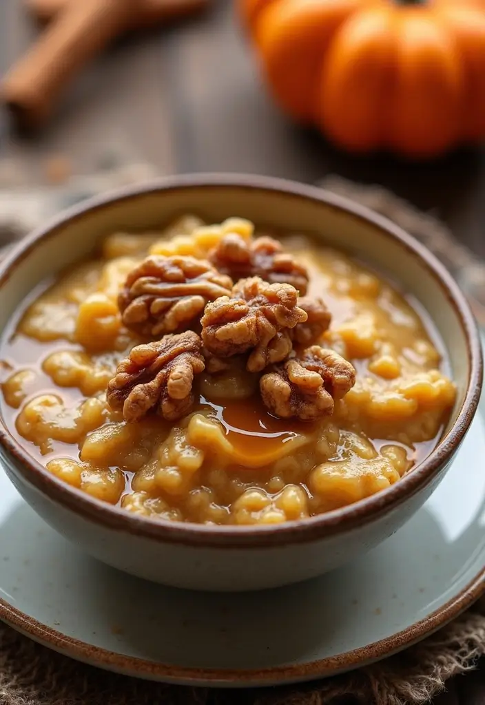 25 Low Calorie Pumpkin Pie Recipes That Still Taste Great - 9. Pumpkin Pie Oatmeal