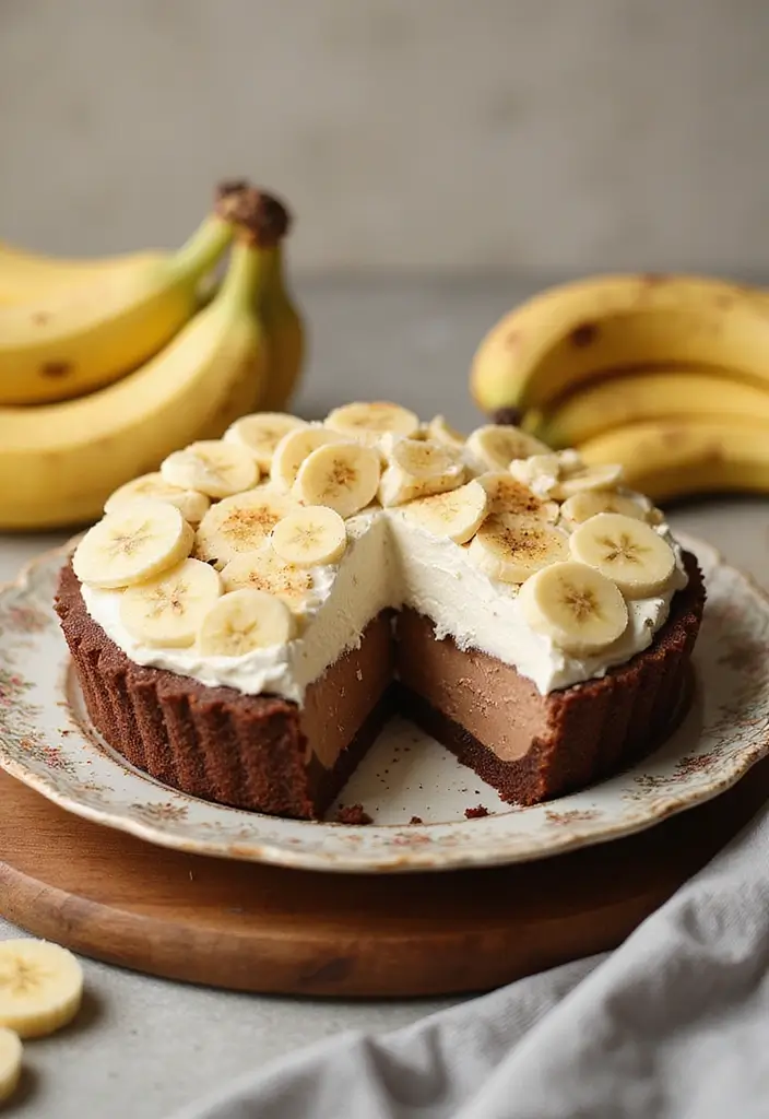 25 No Bake Chocolate Pie Recipes That Are Quick and Creamy 71 25 No Bake Chocolate Pie Recipes That Are Quick and Creamy - 11. Chocolate Banana Cream Pie