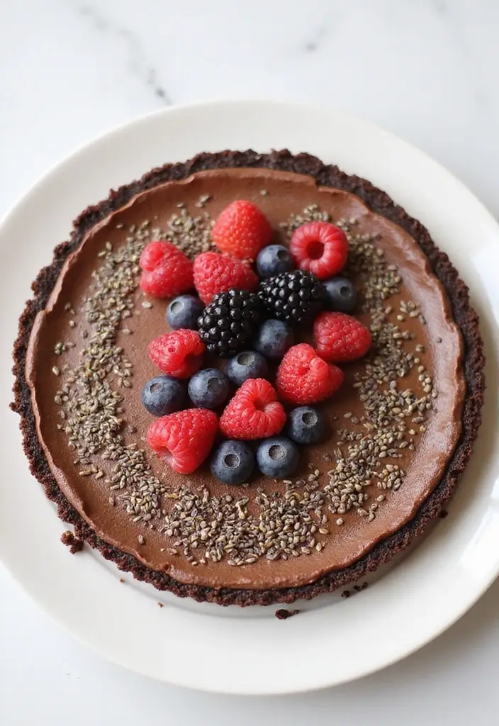 25 No Bake Chocolate Pie Recipes That Are Quick and Creamy 113 25 No Bake Chocolate Pie Recipes That Are Quick and Creamy - 17. Chocolate Chia Seed No Bake Pie