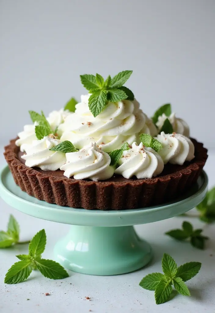 25 No Bake Chocolate Pie Recipes That Are Quick and Creamy 8 25 No Bake Chocolate Pie Recipes That Are Quick and Creamy - 2. No Bake Chocolate Mint Pie