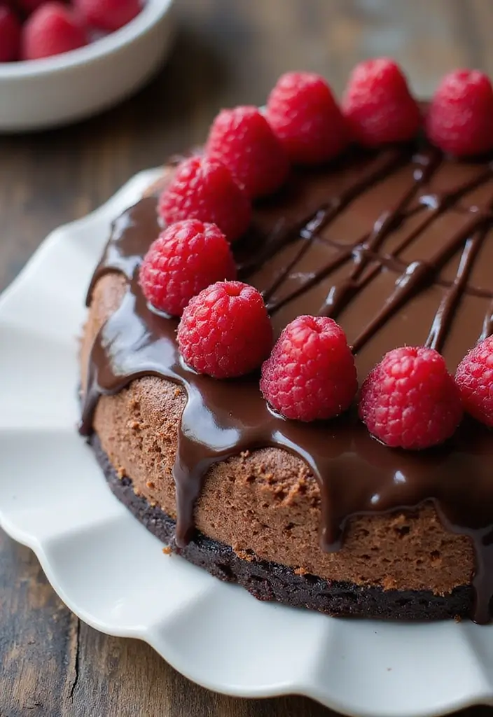 25 No Bake Chocolate Pie Recipes That Are Quick and Creamy 148 25 No Bake Chocolate Pie Recipes That Are Quick and Creamy - 22. Chocolate Raspberry Cheesecake No Bake Pie