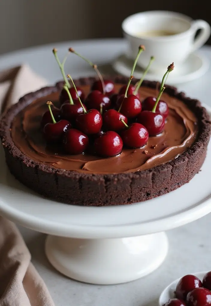 25 No Bake Chocolate Pie Recipes That Are Quick and Creamy 162 25 No Bake Chocolate Pie Recipes That Are Quick and Creamy - 24. Chocolate Cherry No Bake Pie