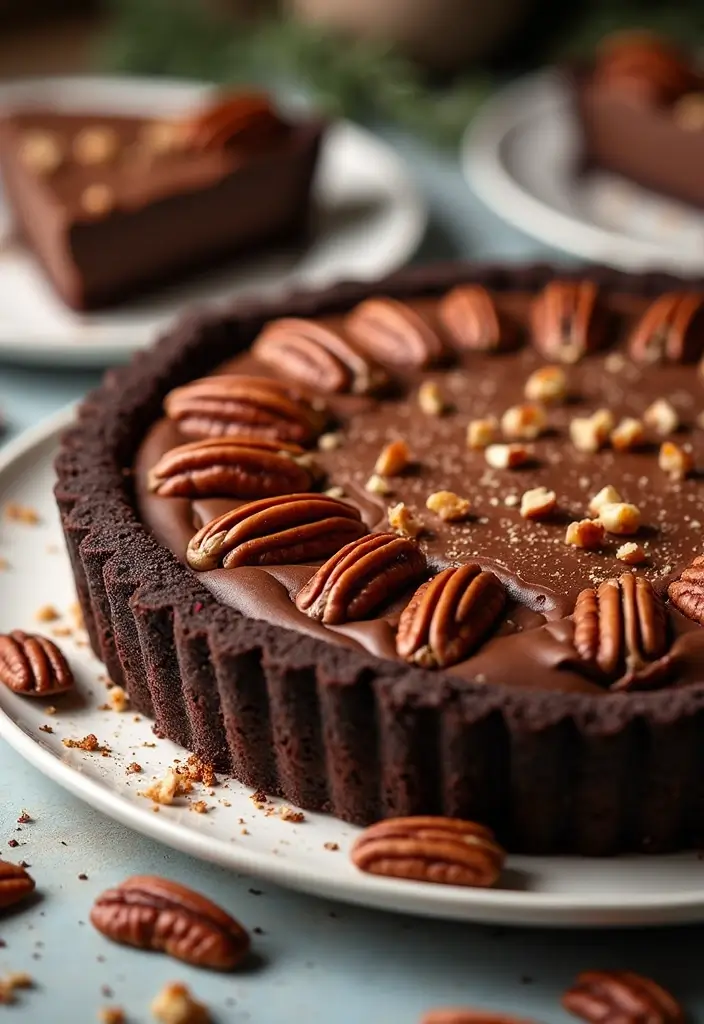 25 No Bake Chocolate Pie Recipes That Are Quick and Creamy 167 25 No Bake Chocolate Pie Recipes That Are Quick and Creamy - 25. Chocolate Pecan No Bake Pie