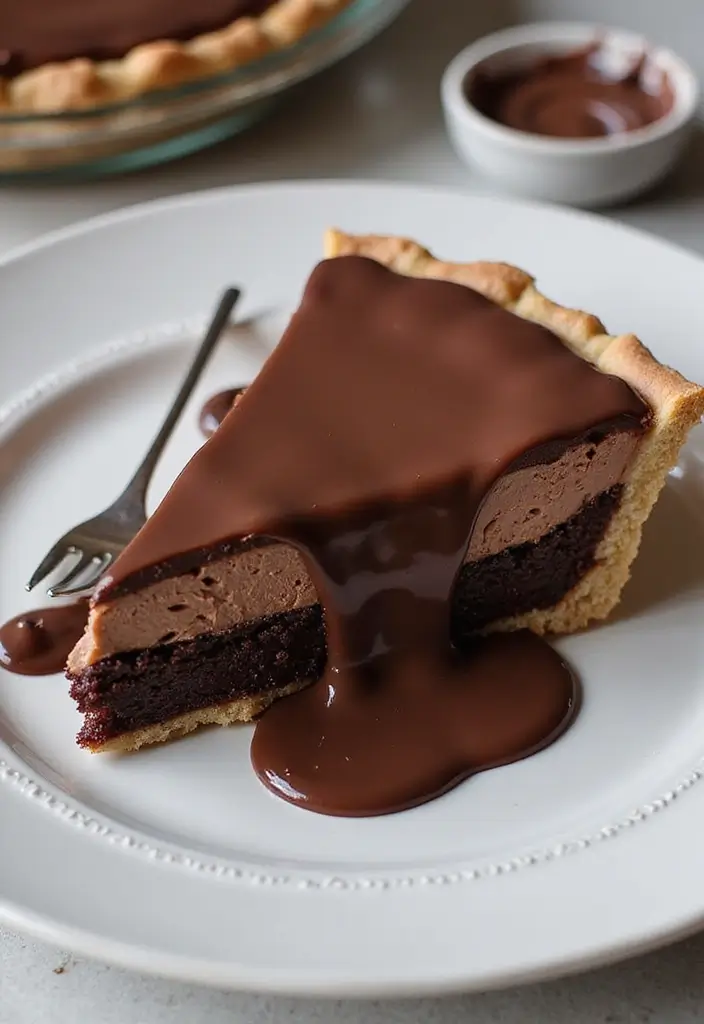 25 No Bake Chocolate Pie Recipes That Are Quick and Creamy 29 25 No Bake Chocolate Pie Recipes That Are Quick and Creamy - 5. Double Chocolate No Bake Pie