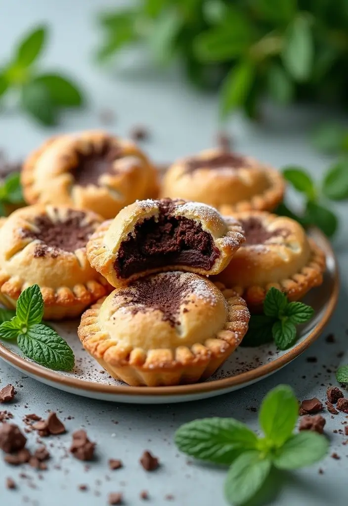 25 Pampered Chef Hand Pie Maker Recipes for Quick Pastries 68 25 Pampered Chef Hand Pie Maker Recipes for Quick Pastries - 12. Chocolate Mint Hand Pies