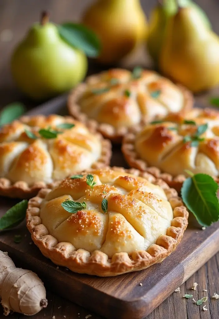 25 Pampered Chef Hand Pie Maker Recipes for Quick Pastries 71 25 Pampered Chef Hand Pie Maker Recipes for Quick Pastries - 13. Pear and Ginger Hand Pies