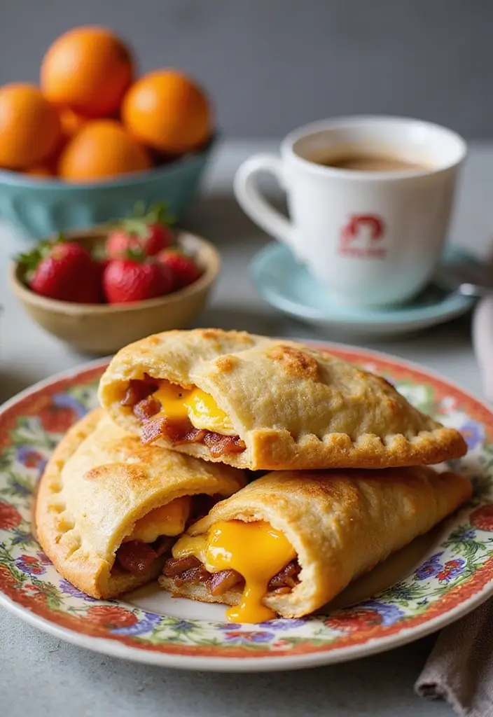 25 Pampered Chef Hand Pie Maker Recipes for Quick Pastries 83 25 Pampered Chef Hand Pie Maker Recipes for Quick Pastries - 15. Bacon and Egg Breakfast Hand Pies