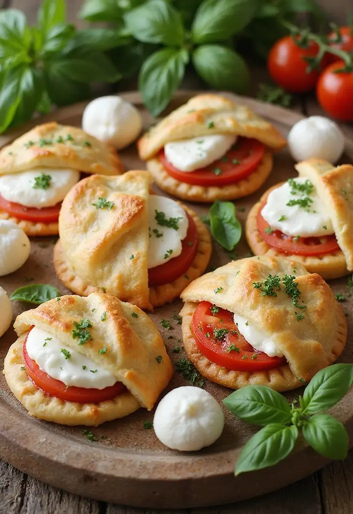 25 Pampered Chef Hand Pie Maker Recipes for Quick Pastries 107 25 Pampered Chef Hand Pie Maker Recipes for Quick Pastries - 19. Caprese Hand Pies