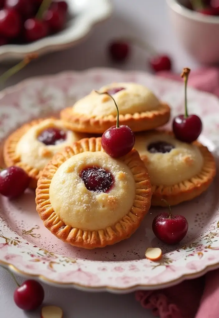 25 Pampered Chef Hand Pie Maker Recipes for Quick Pastries 8 25 Pampered Chef Hand Pie Maker Recipes for Quick Pastries - 2. Cherry Almond Bliss