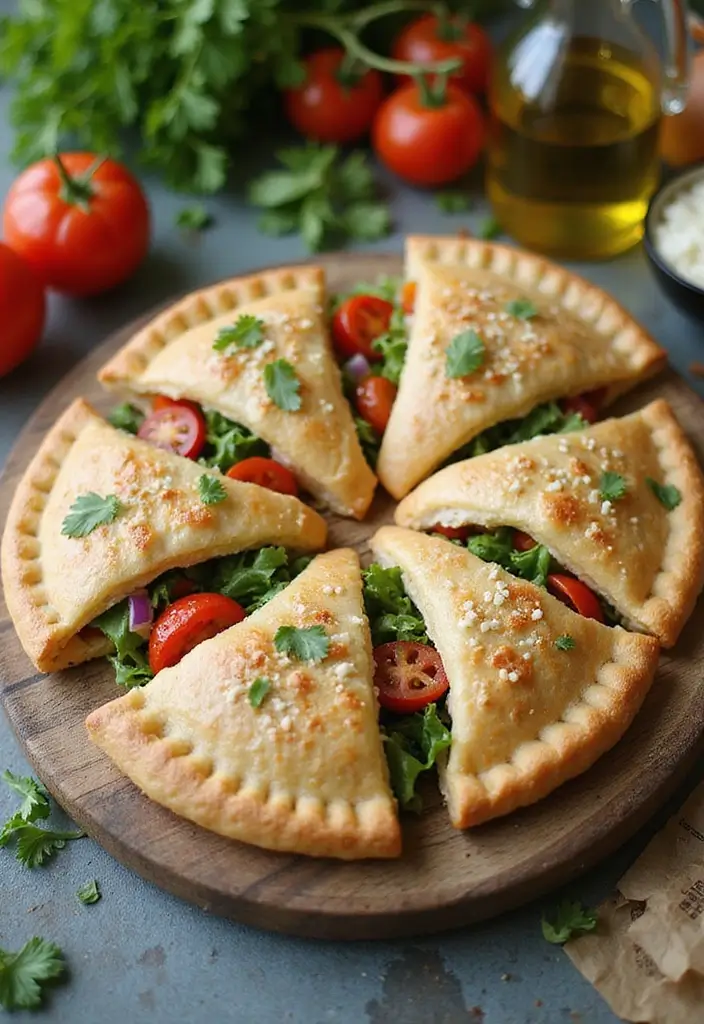 25 Pampered Chef Hand Pie Maker Recipes for Quick Pastries 126 25 Pampered Chef Hand Pie Maker Recipes for Quick Pastries - 22. Greek Salad Hand Pies