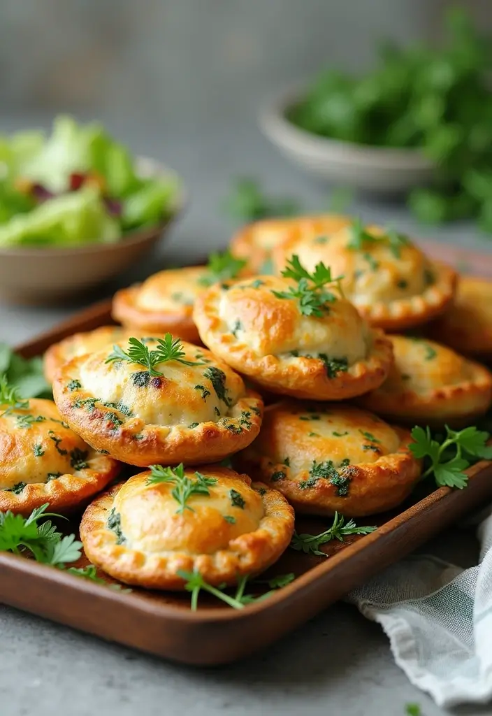 25 Pampered Chef Hand Pie Maker Recipes for Quick Pastries 22 25 Pampered Chef Hand Pie Maker Recipes for Quick Pastries - 4. Spinach and Feta Pockets