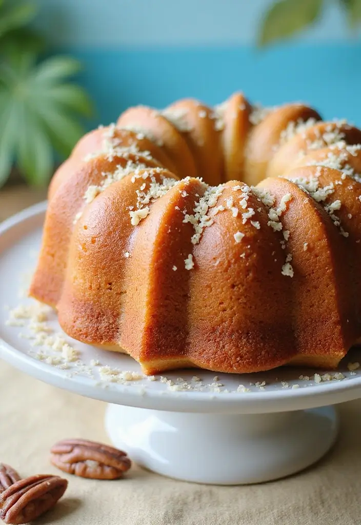 25 Pecan Pie Pound Cake Recipes That Are Pure Comfort 93 25 Pecan Pie Pound Cake Recipes That Are Pure Comfort - 15. Tropical Pecan Pound Cake