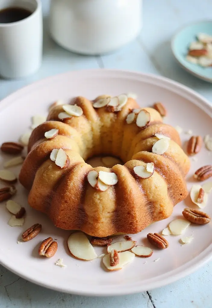 25 Pecan Pie Pound Cake Recipes That Are Pure Comfort 48 25 Pecan Pie Pound Cake Recipes That Are Pure Comfort - 8. Almond Pecan Pound Cake