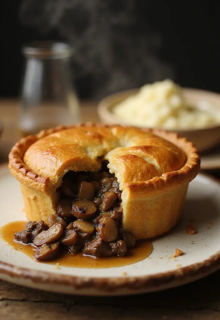 25 Pie Crust Recipes for Dinner That Go Beyond Sweets 6 25 Pie Crust Recipes for Dinner That Go Beyond Sweets - 2. Beef & Mushroom Pie