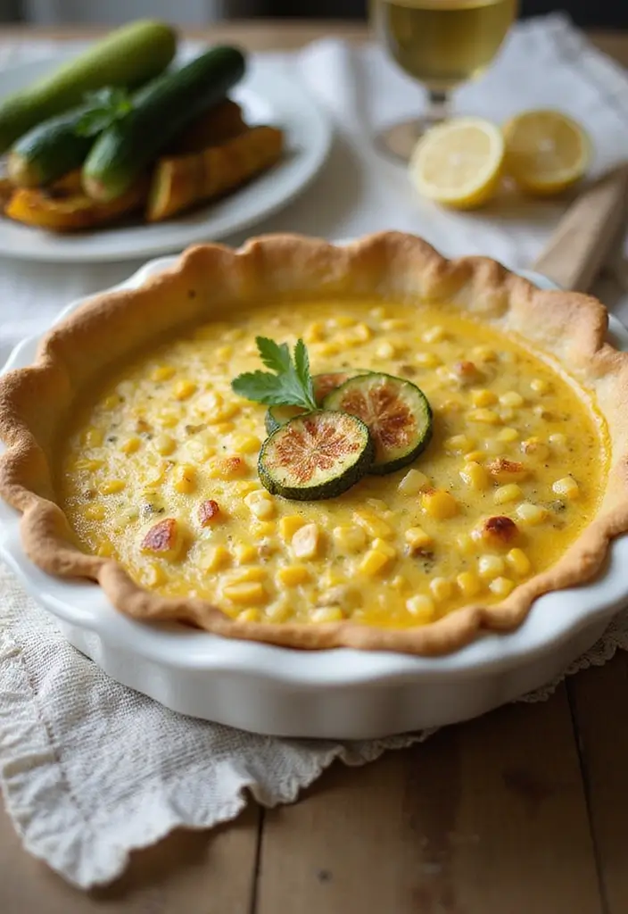 25 Pie Crust Recipes for Dinner That Go Beyond Sweets 143 25 Pie Crust Recipes for Dinner That Go Beyond Sweets - 23. Creamy Corn and Zucchini Pie