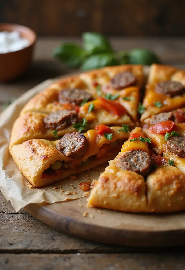 25 Pie Crust Recipes for Dinner That Go Beyond Sweets 41 25 Pie Crust Recipes for Dinner That Go Beyond Sweets - 7. Italian Sausage and Peppers Pie