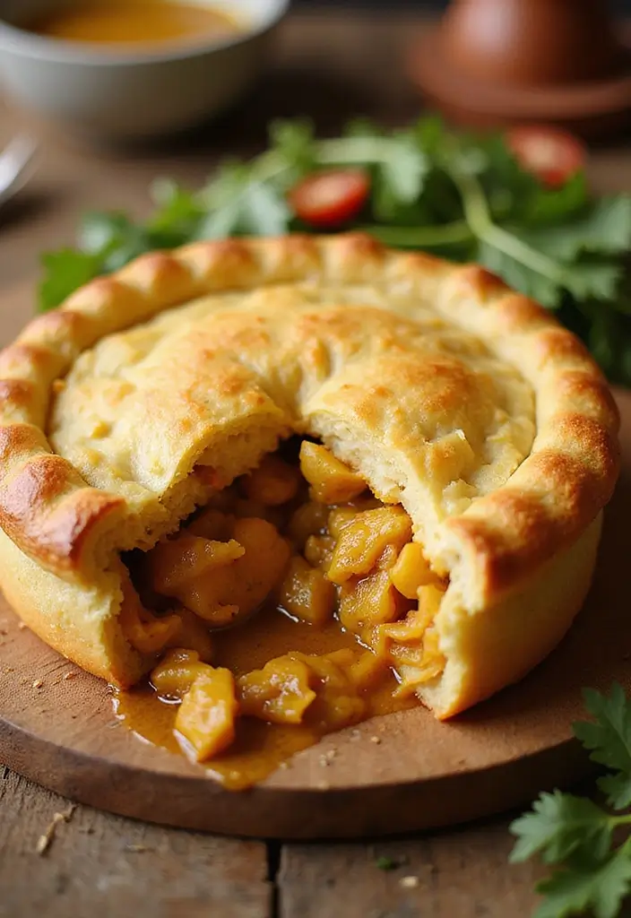 25 Pie Crust Recipes for Dinner That Go Beyond Sweets 48 25 Pie Crust Recipes for Dinner That Go Beyond Sweets - 8. Curried Chicken Pie