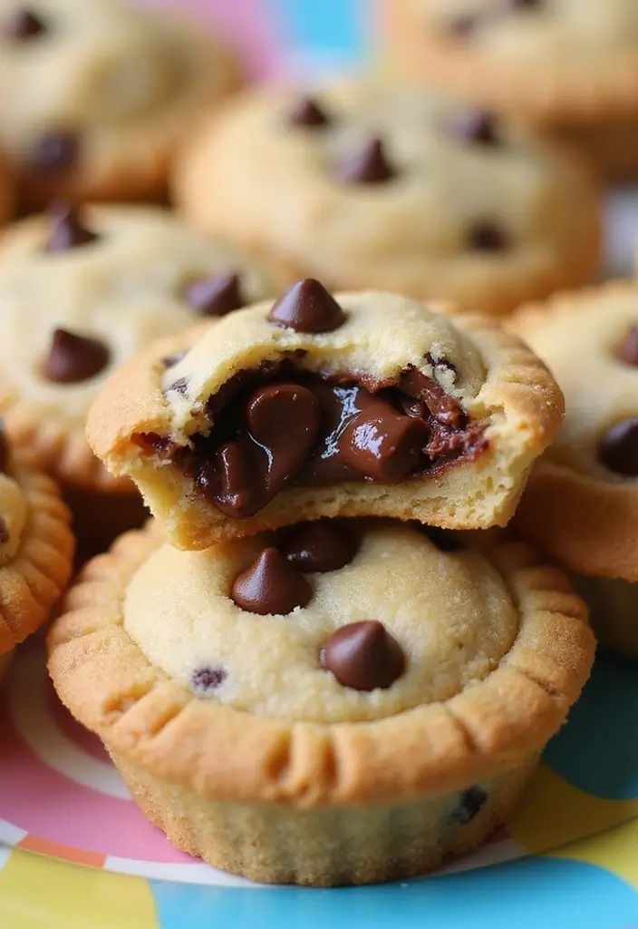 25 Pillsbury Mini Pie Crust Recipes That Are Easy and Adorable - 14. Mini Chocolate Chip Cookie Pies