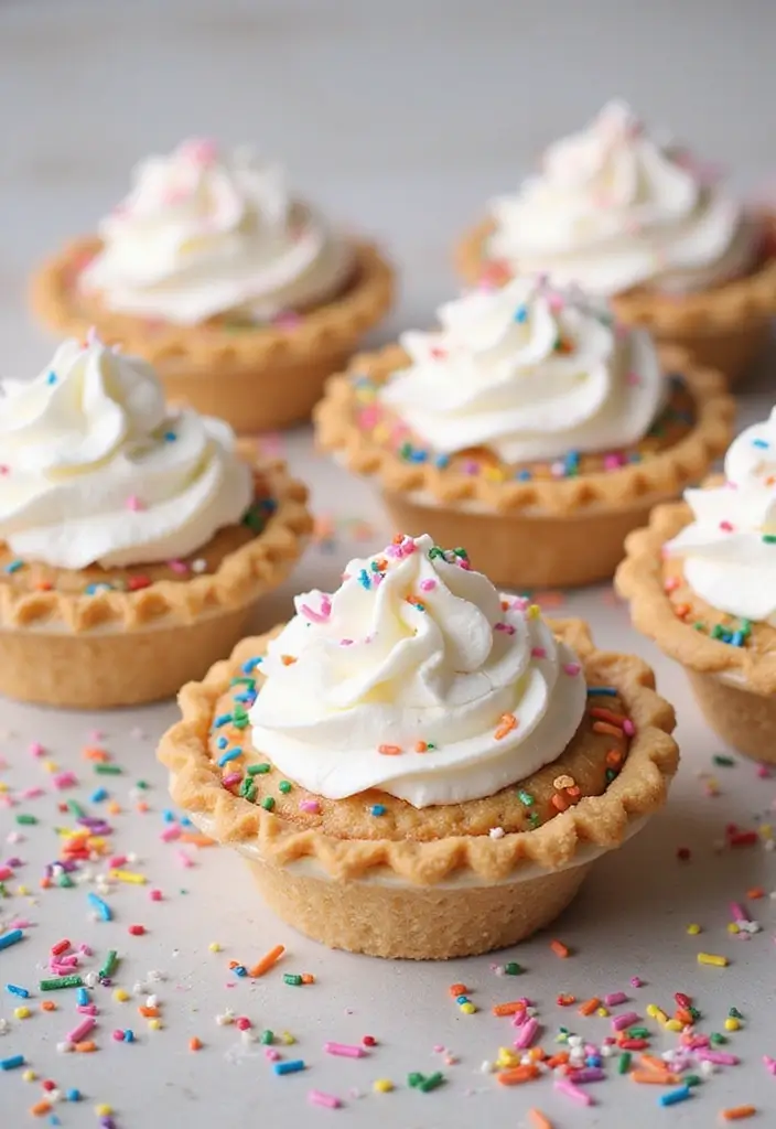 25 Pillsbury Mini Pie Crust Recipes That Are Easy and Adorable - 25. Mini Funfetti Pies