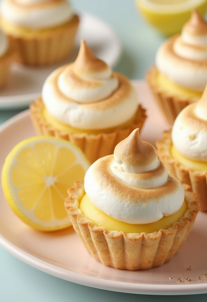 25 Pillsbury Mini Pie Crust Recipes That Are Easy and Adorable - 4. Mini Lemon Meringue Pies