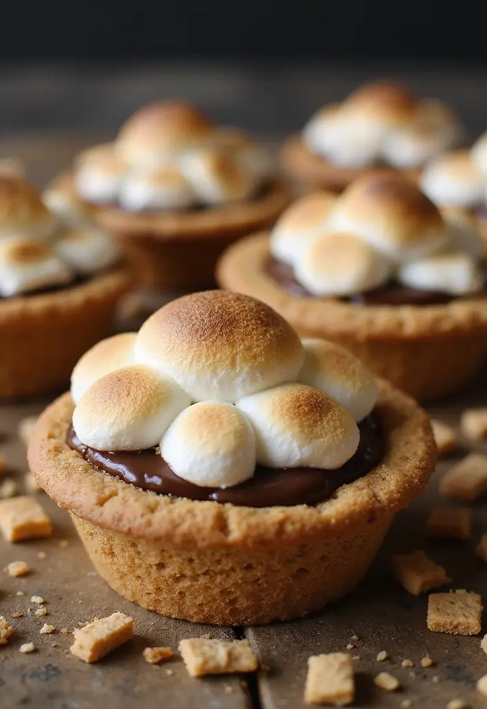 25 Pillsbury Mini Pie Crust Recipes That Are Easy and Adorable - 6. Mini S'mores Pies