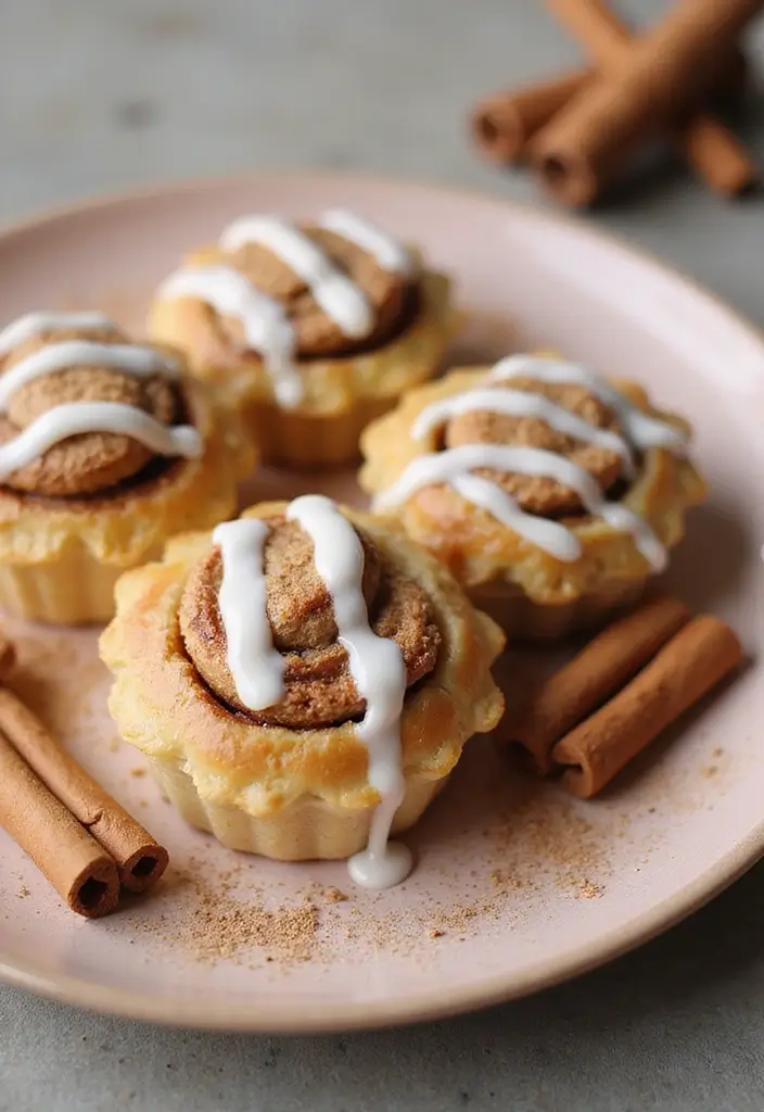 25 Pillsbury Mini Pie Crust Recipes That Are Easy and Adorable - 7. Cinnamon Roll Mini Pies