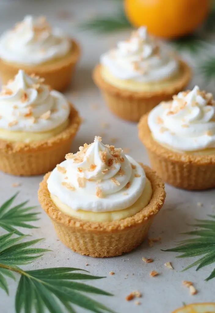 25 Pillsbury Mini Pie Crust Recipes That Are Easy and Adorable - 9. Mini Coconut Cream Pies