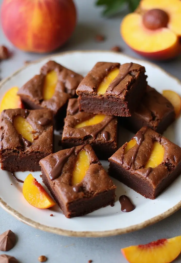 25 Recipes Using Peach Pie Filling That Are Warm and Comforting - 15. Peach Brownies