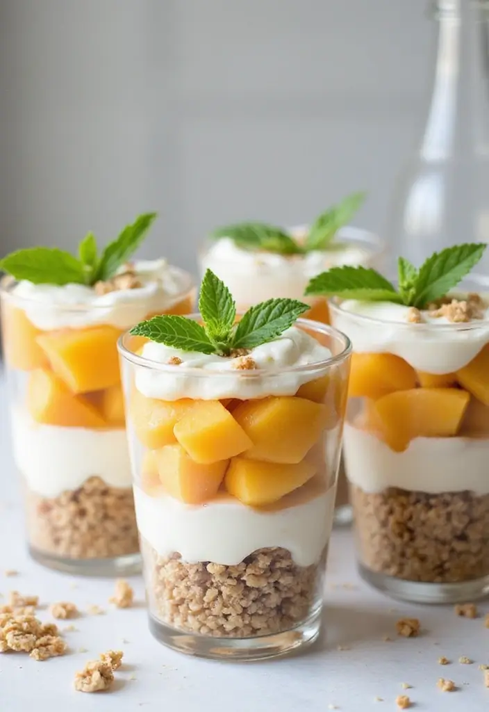 25 Recipes Using Peach Pie Filling That Are Warm and Comforting - 2. Peach Pie Parfaits