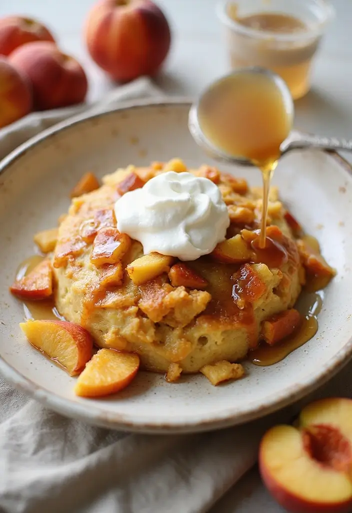 25 Recipes Using Peach Pie Filling That Are Warm and Comforting - 25. Peach Pancake Casserole
