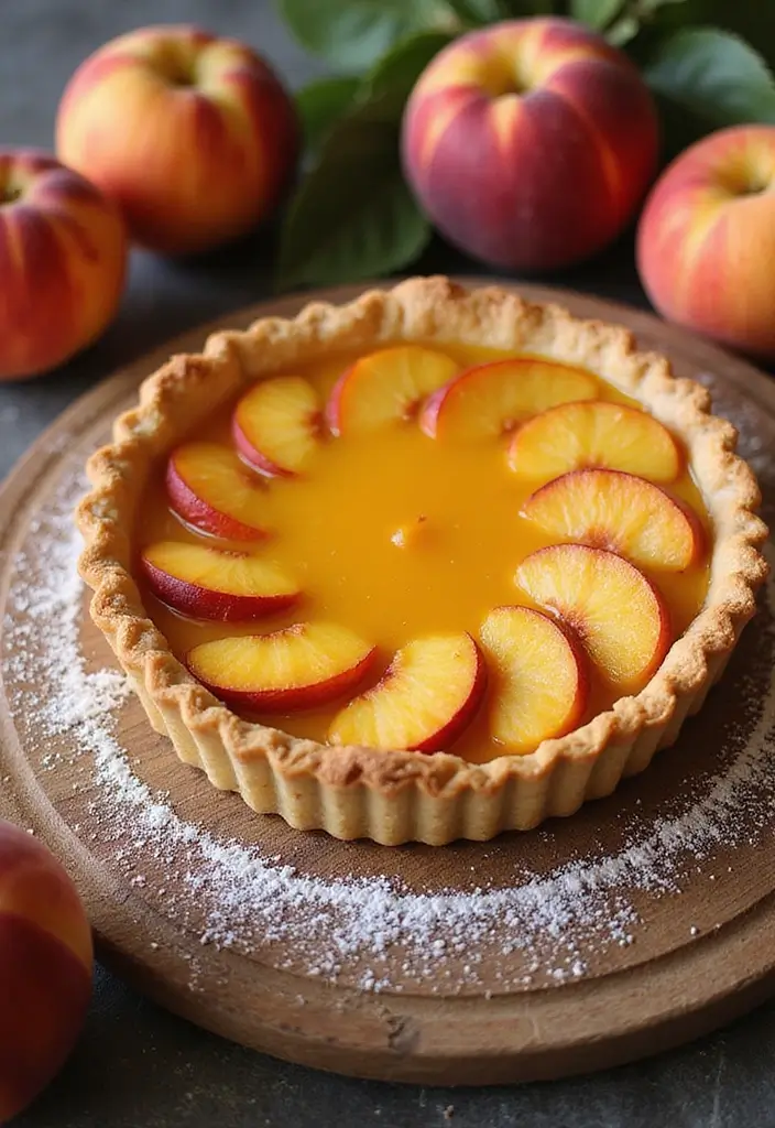 25 Recipes Using Peach Pie Filling That Are Warm and Comforting - 7. Peach Tart