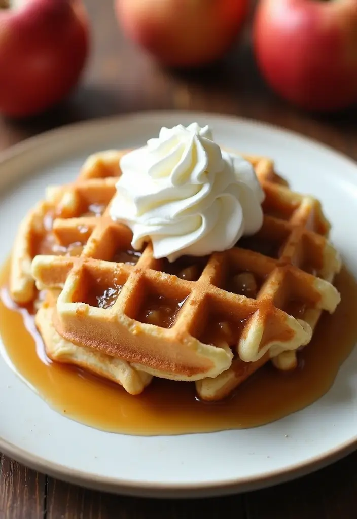 25 Recipes with Apple Pie Filling for Simple Homemade Treats 71 25 Recipes with Apple Pie Filling for Simple Homemade Treats - 11. Apple Pie Filling Waffles