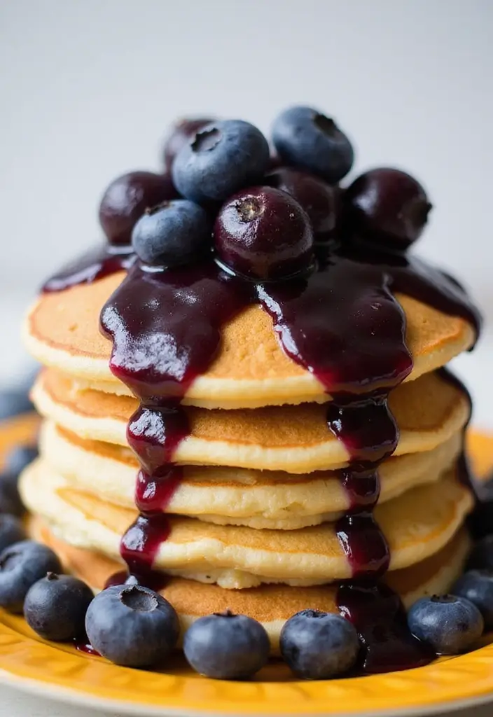 25 Recipes with Blueberry Pie Filling for Breakfast or Dessert 1 25 Recipes with Blueberry Pie Filling for Breakfast or Dessert - 1. Blueberry Pancakes with Pie Filling