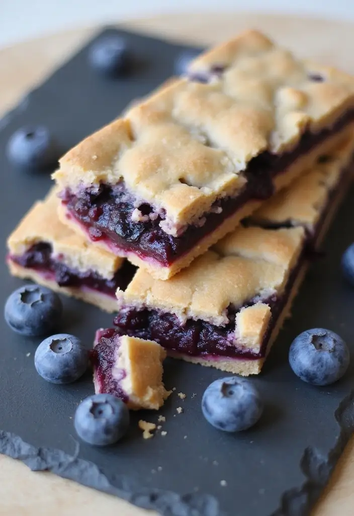 25 Recipes with Blueberry Pie Filling for Breakfast or Dessert 139 25 Recipes with Blueberry Pie Filling for Breakfast or Dessert - 23. Blueberry Pie Protein Bars