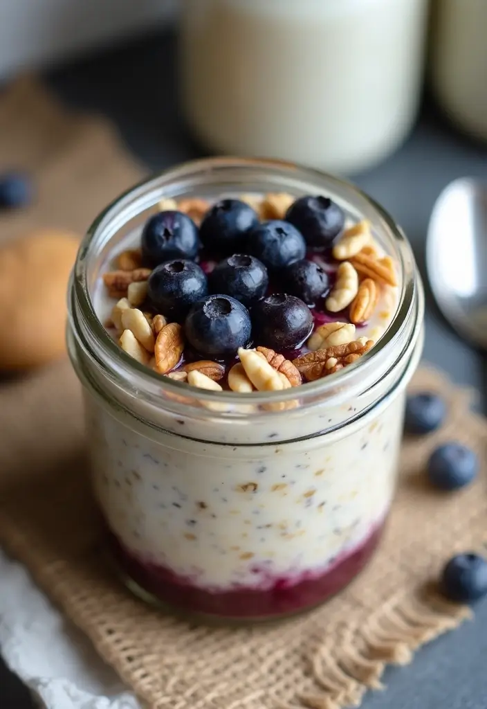 25 Recipes with Blueberry Pie Filling for Breakfast or Dessert 36 25 Recipes with Blueberry Pie Filling for Breakfast or Dessert - 6. Blueberry Overnight Oats