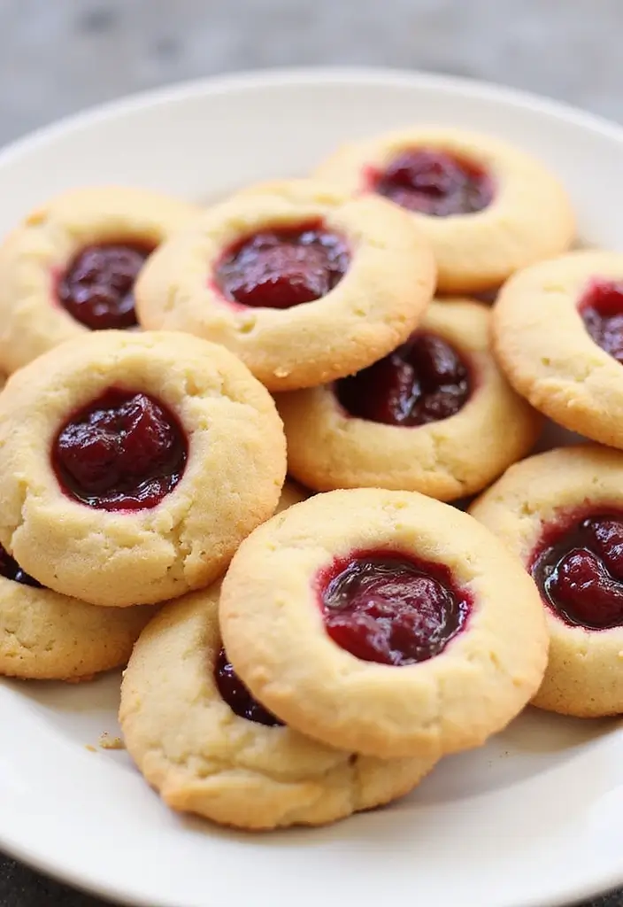 25 Recipes with Raspberry Pie Filling That Taste Fresh and Fruity 34 25 Recipes with Raspberry Pie Filling That Taste Fresh and Fruity - 6. Raspberry Pie Filling Thumbprint Cookies