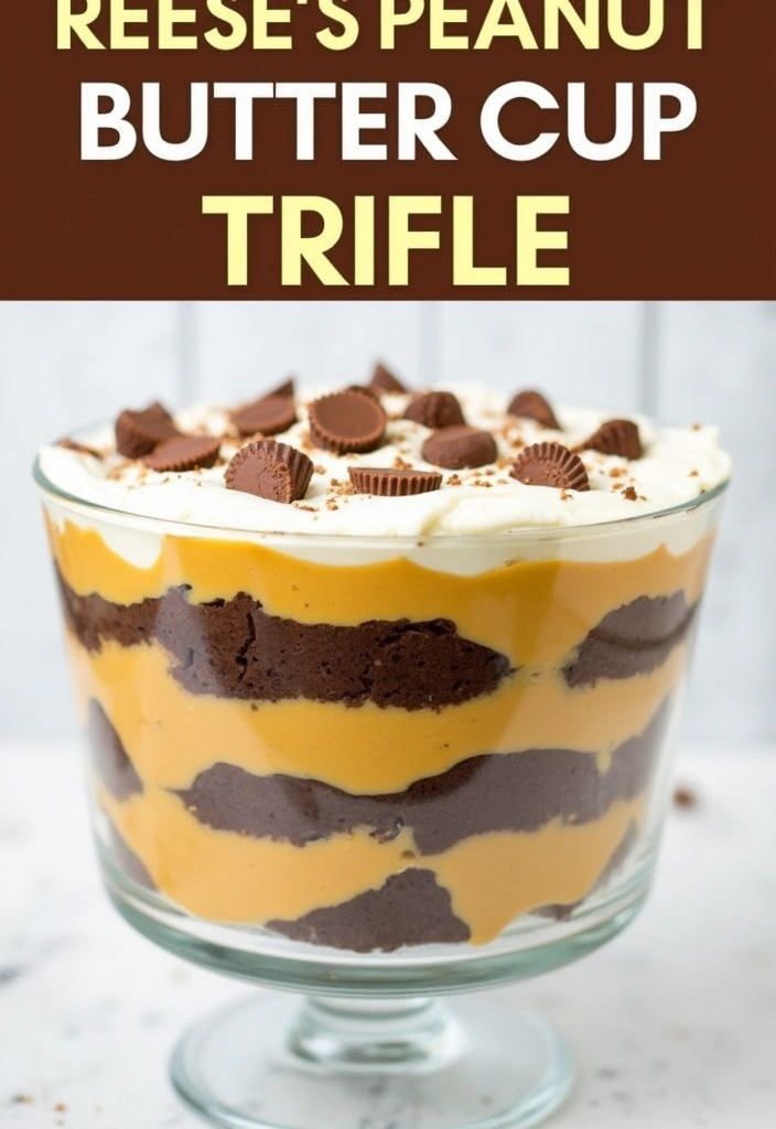 25 Reese’s Peanut Butter Pie Recipes That Are Sweet and Rich - 12. Reese’s Peanut Butter Cup Trifle