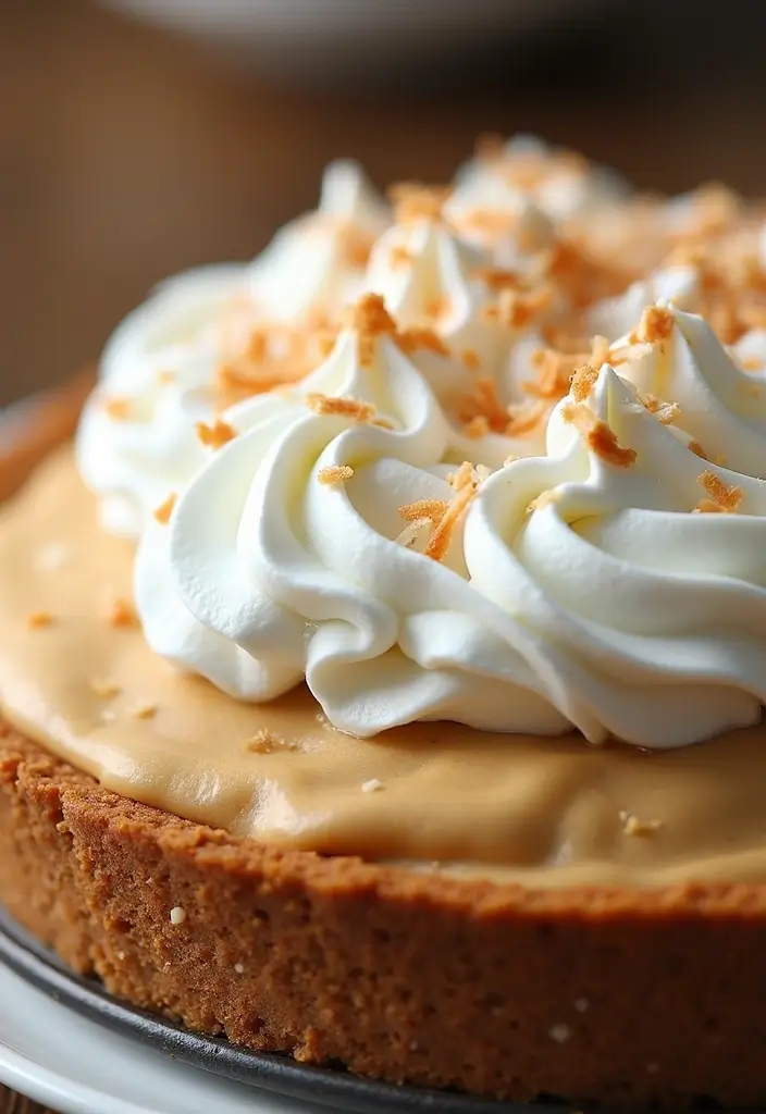 25 Reese’s Peanut Butter Pie Recipes That Are Sweet and Rich - 15. Reese’s Peanut Butter Pie with Coconut Whipped Cream