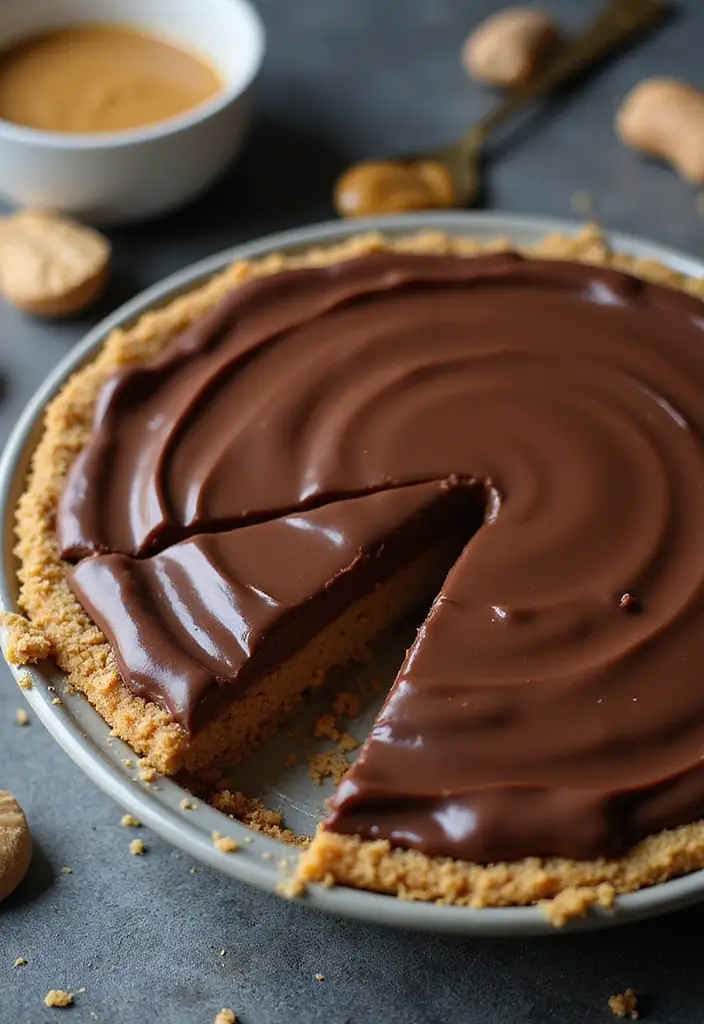 25 Reese’s Peanut Butter Pie Recipes That Are Sweet and Rich - 17. Peanut Butter Lover's Chocolate Pie