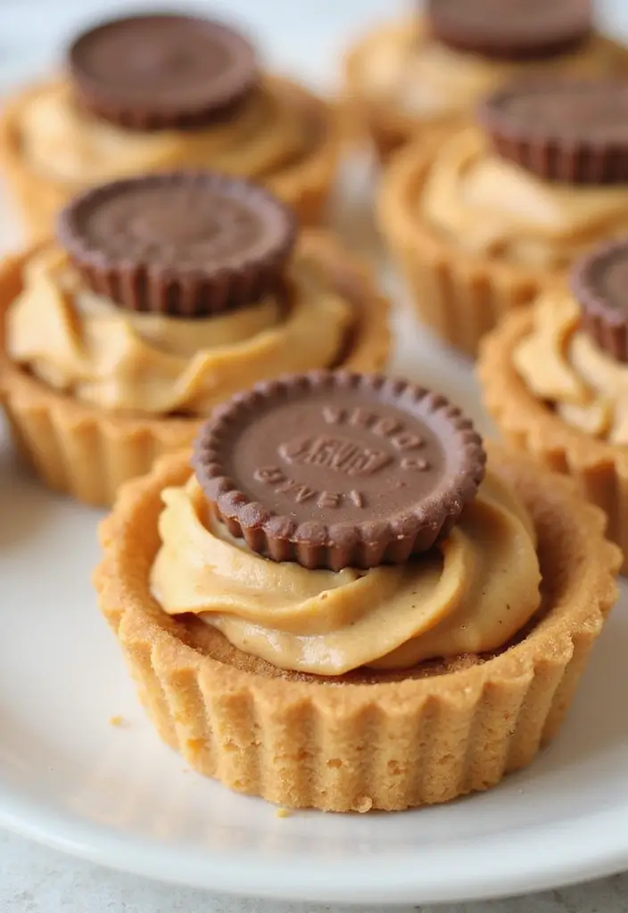 25 Reese’s Peanut Butter Pie Recipes That Are Sweet and Rich - 21. Mini Reese’s Peanut Butter Pies