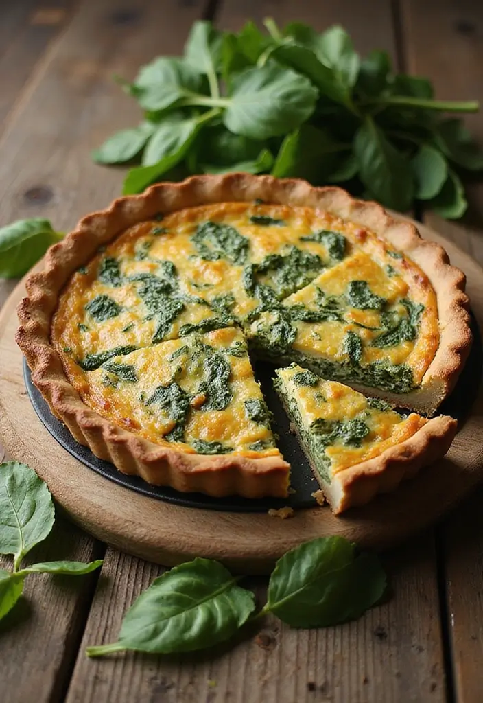 25 Spinach Quiche Recipes with Easy Pie Crusts - 1. Classic Spinach Quiche with Flaky Pie Crust